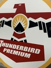Vintage Style Thunderbird Premium Gasoline  Pump Heavy Steel Quality Sign