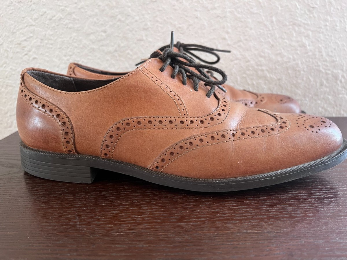 Cole Haan Dustin Mens Size 9M Brown Casual Classic Leather Wingtip Oxford Shoes Cole Haan Grand+ Wingtip Men main image 2