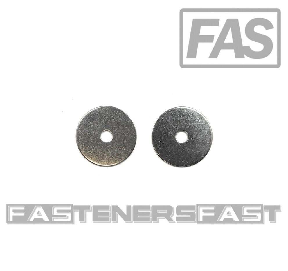 (25) 1/4 ID x 1-1/2 OD Stainless Steel Fender Washer Large OD Washers SS 18-8