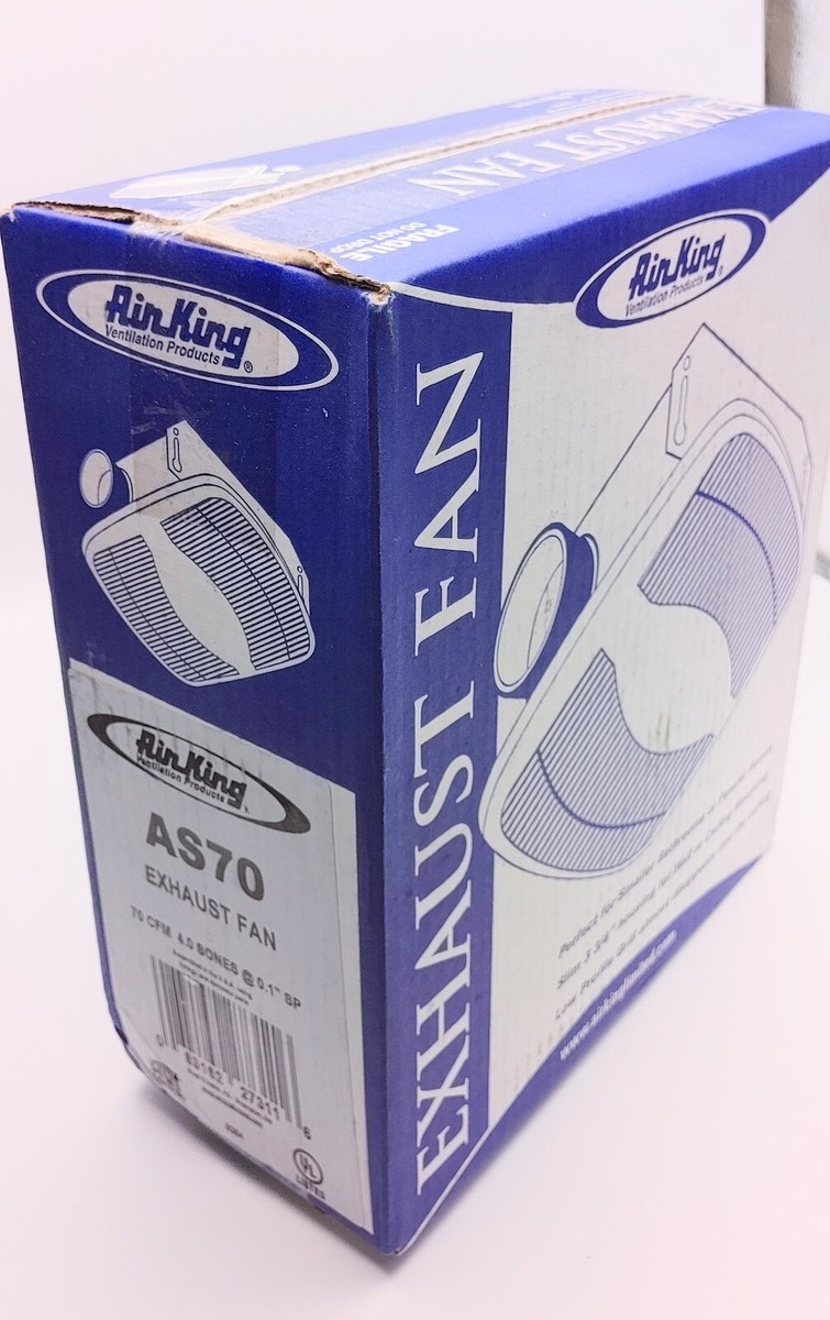 FACTORY SEALED Air King AS70 Bath Exhaust Fan White (LOCATION-7)