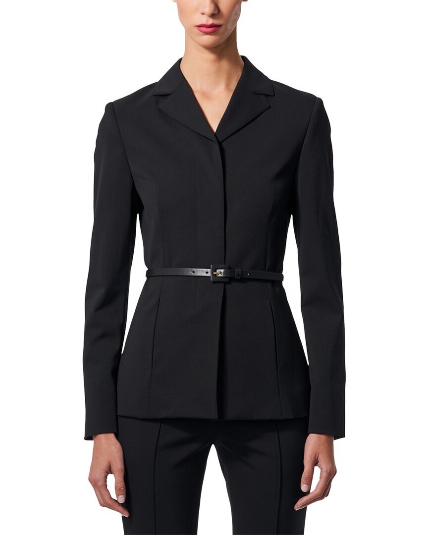 Carolina Herrera Snap Front Wool-Blend Jacket Womens  6