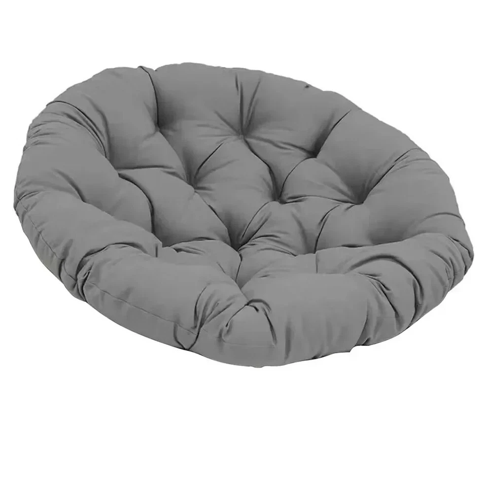 Egg Chair Cushion Waterproof Hanging Round Rocking Papasan Seat Pad for Indoor - Image 2 of 4