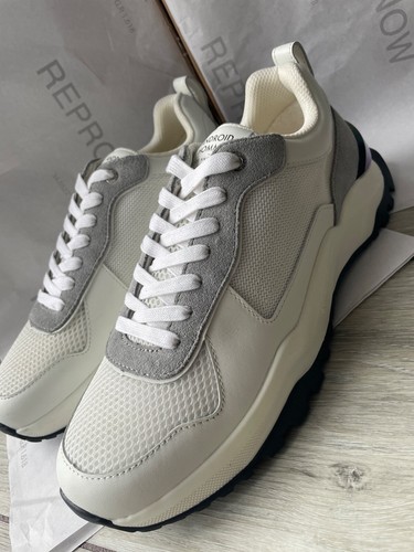 ANDROID HOMME WHITE IRIDESCENT LEO CARRILLO TRAINERS SHOES - UK 8 (42) - NEW BOX