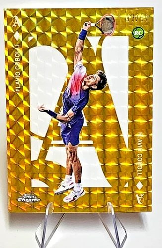 2025 Topps Chrome FLAVIO COBOLLI ALL ACES Rookie Card Gold Refractor /50 #ACE-27