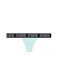 Victoria's Secret PINK Logo Thong Panty Mint