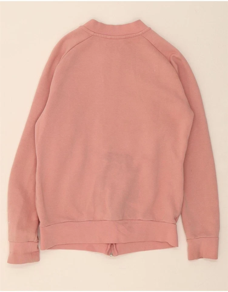 PUMA Womens Graphic Tracksuit Top Jacket UK 10 Small Pink Cotton BQ02 - Image 2 of 4