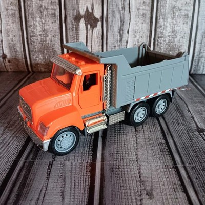 Dump Truck Driven By Battat Orange & Grey Lights & Sounds Horn Movable Parts