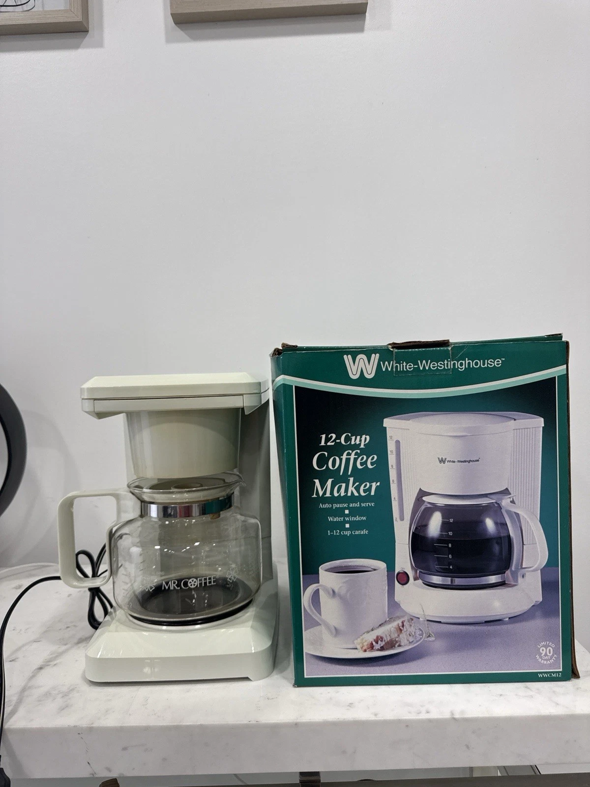 Vintage Mr Coffee 12 Cup Coffee Maker Digital Timer w/ Carafe Tested Working