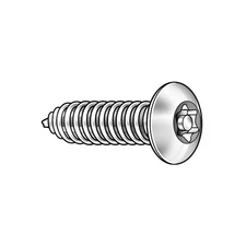 TAMPER-PRUF SCREW 91330 Scrw Sz #6,T10,18-8SS,1.5"L,PK25 5KU71