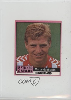1989-90 Match Facts Football Yearbook Sticker Stars Marco Gabbiadini 0cp0