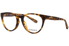Versace VK3321U 5119 Eyeglasses Youth Kids Havana Full Rim Round Shape 48mm