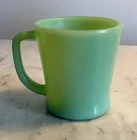 1 Fire King Ware Jadeite D Handle Mug Restaurant Ware Green USA