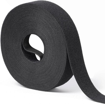 30ft x 1in Hook Loop Tape Roll Double Sided Reusable Fastener Heavy Duty