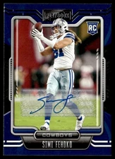 2021 Panini Absolute Signature Rookies Simi Fehoko Auto Dallas Cowboys #141