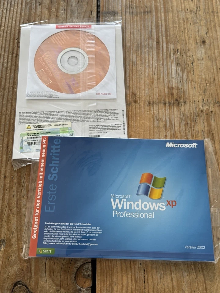 Windows XP Professional mit SP2, OVP, Deutsch, OEM Vollversion mit MwSt Rechnung