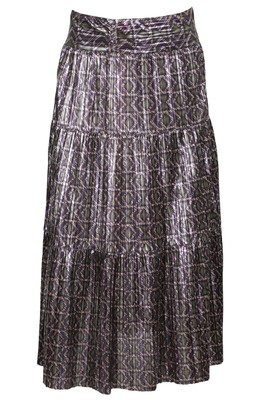 BA&SH LILA SATIN MIDIROCK UK 8