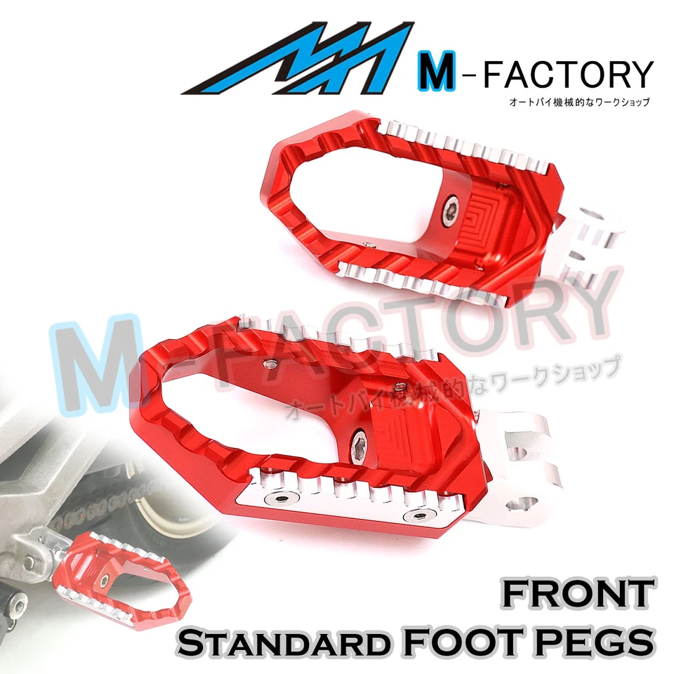 CNC Front Wide Touring Footpegs For Kawasaki ER-6F 6N ZX-10R 6R 6RR Ninja - Изображение 3 из 4
