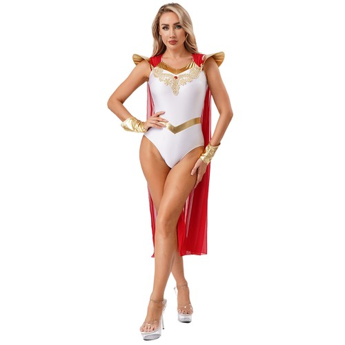 Set Abiti Donna Halloween Toga Greca Antica Principessa Vestito Sexy Imperatrice Romana - Foto 13 di 34