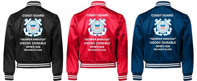 USCGC DURABLE* WMEC-628 * RELIANCE CLASS*SATIN JACKET * USCG OFFICIAL LICENSE