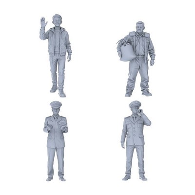 LYTR160049 1/160 Unpainted 3D Printed Model, Doll for Scene Matching 1set