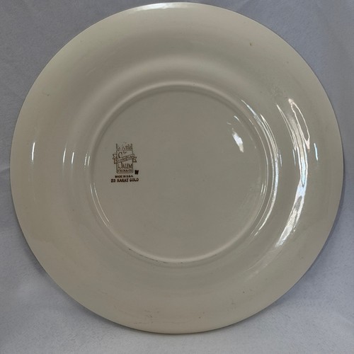 Vintage Salem China Plate 23K Gold Colonial Fireplace Scene Farmhouse Wall Decor - Picture 4 of 9