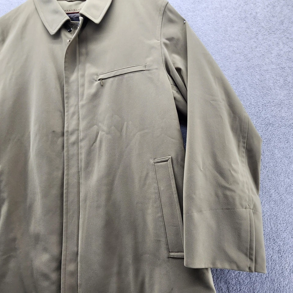 Abrigo Sanyo Para Hombre Mediano Caqui Abrigo Coche Tapeta Oculta Cremallera Bolsillo en el Pecho PR3553 Foto 4 de 4