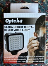 New OPTVL5 Opteka Ultra Bright Digital 36 LED Video Light 40 Watt Equivalent