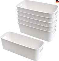 Lylidia Aufbewahrungsbox Kunststoff 30 Cm 6 StüCk Weiß Klein Aufbewahrungskorb B