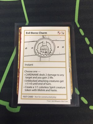 MTG Magic The Gathering Evil Boros Charm Playtest Test Card Commander 