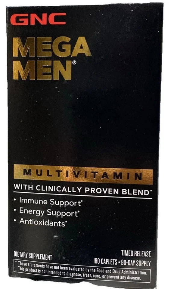 Multivitamínico GNC Mega Men. 180 unidades. EXP. 26/07. Foto 2 de 4