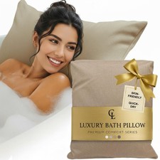 Luxury Bath Pillow for Tub - Thick and Comfortable Bathtub Sand, Sand