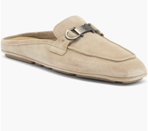 Ferragamo — Salvatore Ferragamo Beverly Bit Loafer Suede Mule, Size 13US