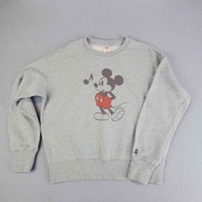 Uniqlo UT Disney Mickey Mouse Gray Crewneck Sweatshirt M