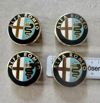 4 x Alfa Romeo 156 Nabenkappen Felgendeckel Radnabendeckel  50 mm, unverbaut