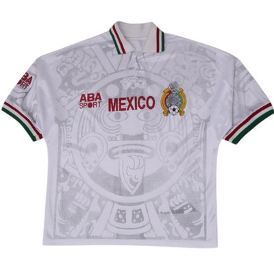 Vintage 199899 Mexico Team Soccer Football Shirt Trikot Away Größe S