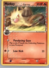 Mankey 70/110 Common Holon Phantoms Pokemon Lightly Played