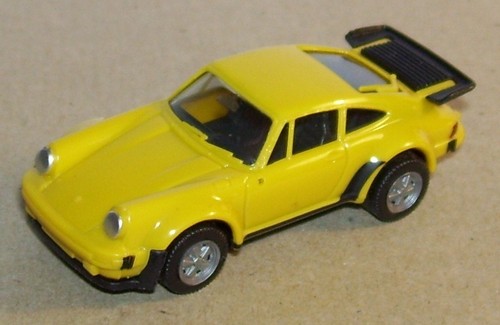 Miniature Herpa HO 1/87 Porsche 911 Turbo Type 996 - Modèle Rare Dymo 2009 #23846, Blanc, Sans Boîte, Occasion