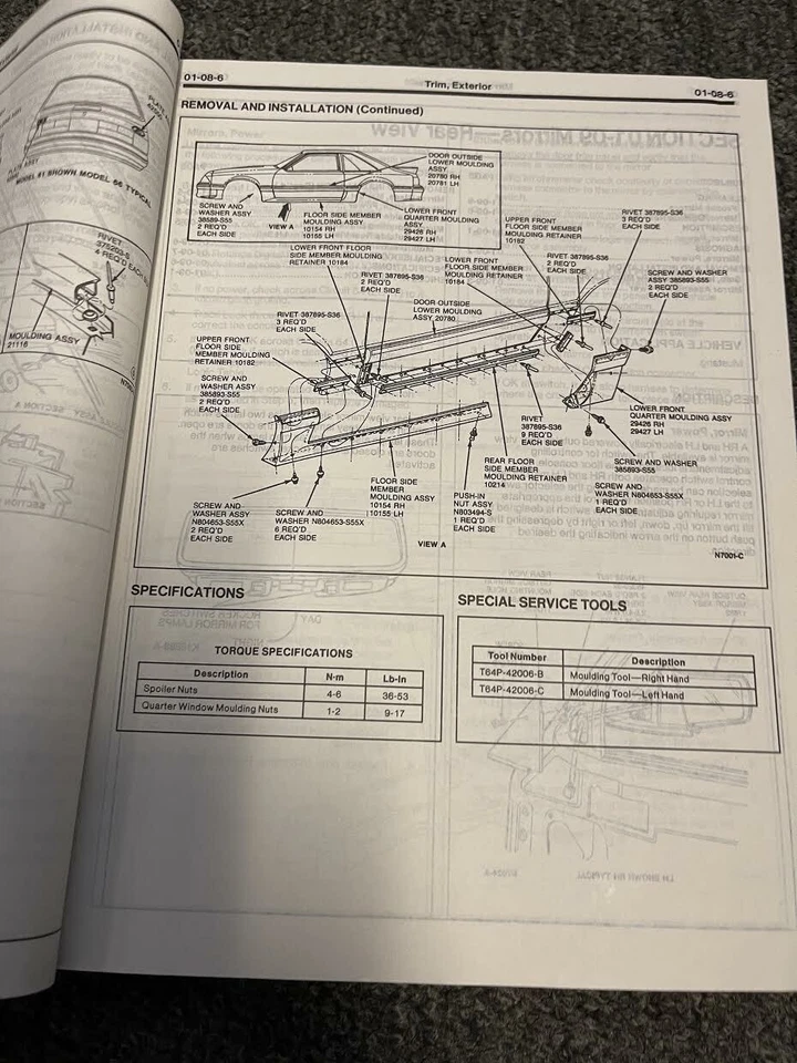 1992 福特 MUSTANG 服务店维修车间手册套装 W EVTM + — 第 2/4 张图片