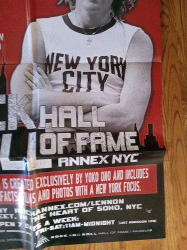 Póster John Lennon Años de Nueva York Salón de la Fama Rock and Roll Exposición Limitada Arte - Imagen 5 de 7