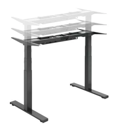 Höhenverstellbar Schreibtisch elektrisch Tischgestell Schreibtischrahmen schwarz