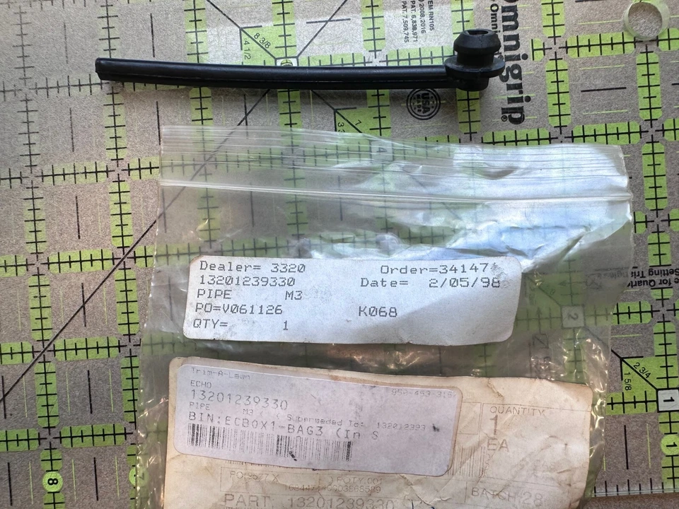 Nuevo de Lote Antiguo Genuino Echo 13201239330 Manguera de Tubo de Combustible Tubo de Recogida Interior Motosierra Kioritz Foto 2 de 2