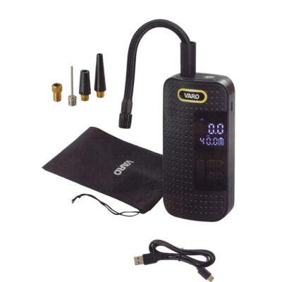 VARO - 10 Bar Luftpumpe 2000mAh Akku Kompressor für Auto, Motorrad, Fahrrad 8V