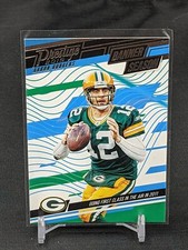 2019 Panini Prestige Football Aaron Rodgers Green Bay Packers Banner Season BSAR
