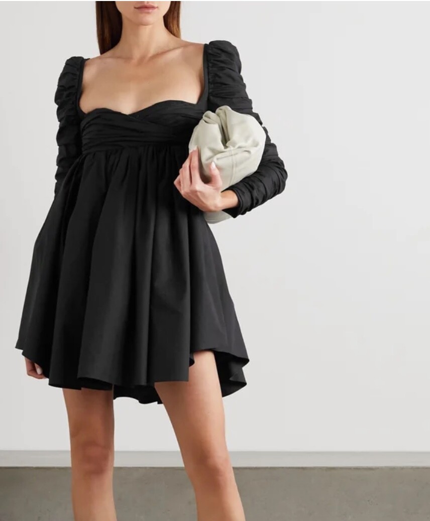 KHAITE Sueanne Ruched Cotton-twill Mini Dress | eBay