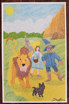 Signed Wizard of Oz Word Art 11 x 17 by Scott Smith