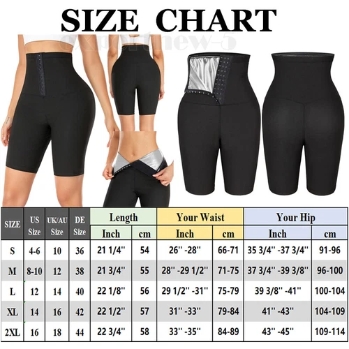 Sauna Leggings für Damen Jogginghose High Waist Kompressionsshorts Abnehmen Hot - Bild 27 von 43