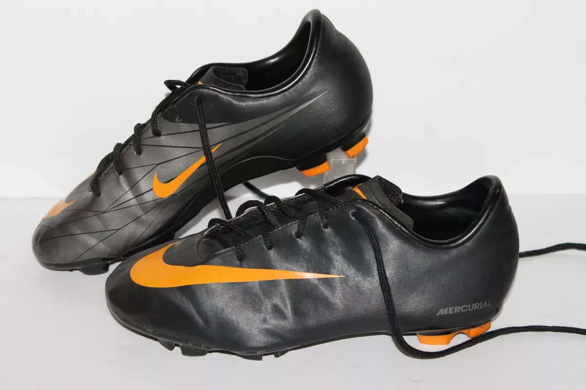 Nike Mercurial Victory FG Soccer Cleats 396143 080 Blk Gry Org