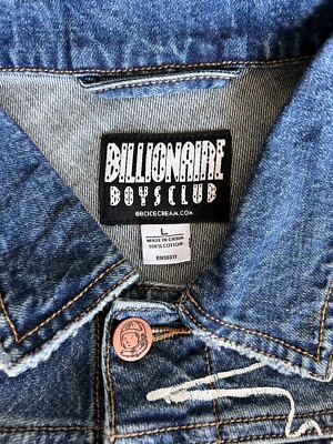 Billionaire Boys Club Illuminate Denim Jacket - Size Large - Blue