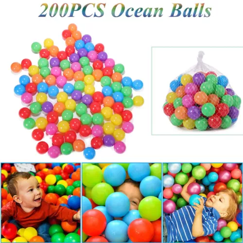 5.5cm Ocean Balls Colorful Soft Plastic Pit Balls for Baby Kids Fun Play Toys - Picture 12 of 15