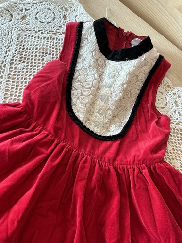 HARAJUKU MINI For Target Dress Girls M 7/8 Red Velvet Red XMAS Gwen Stefani - Picture 7 of 10